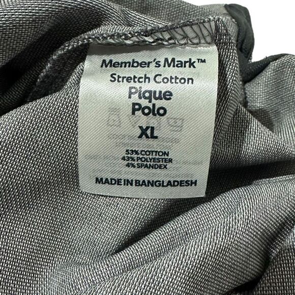 NWT Member’s Mark Men’s Stretch Cotton Pique Polo - Picture 9 of 9